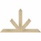 Ekena Millwork Saratoga Rough Sawn Timber Gable Bracket, Douglas Fir, 48"W x 28"H x 2"D x 4"F, 14/12 Pitch GBW048X28X0204SAR00RDF - alternate 1